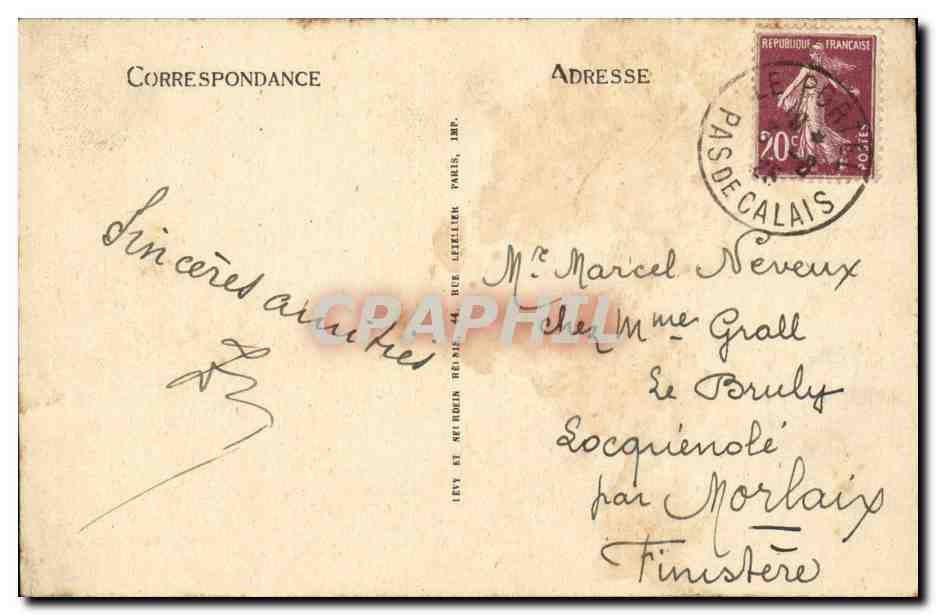 Le Portel - Vue Generale - Marcel Neveux - CPA  — Rückseite