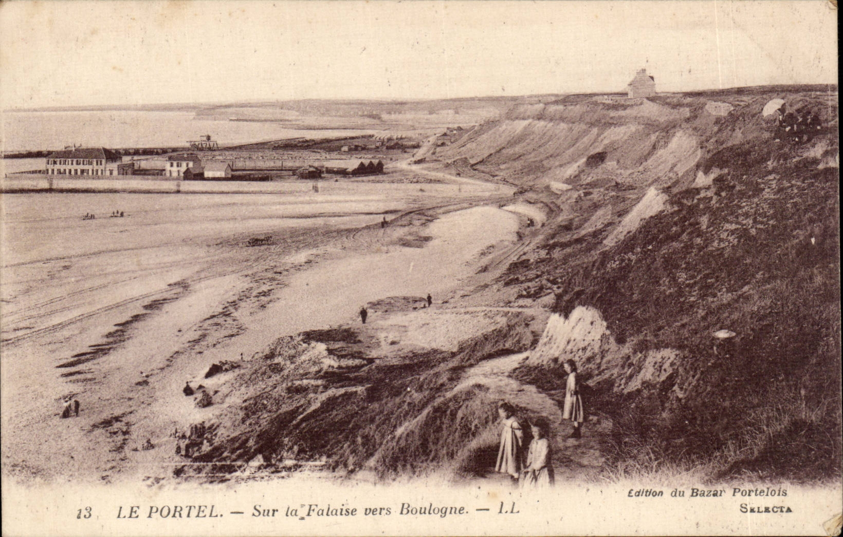 Le Portel - Sur la Falaise vers Boulogne - CPA 