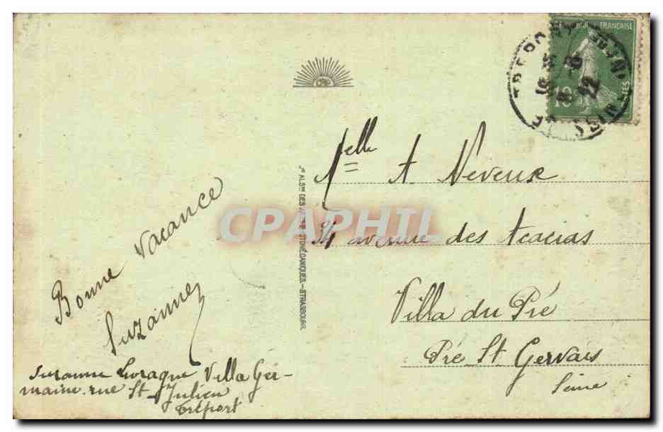 Le Treport - Les Falaises et le Funiculaire - CPA  — Rückseite
