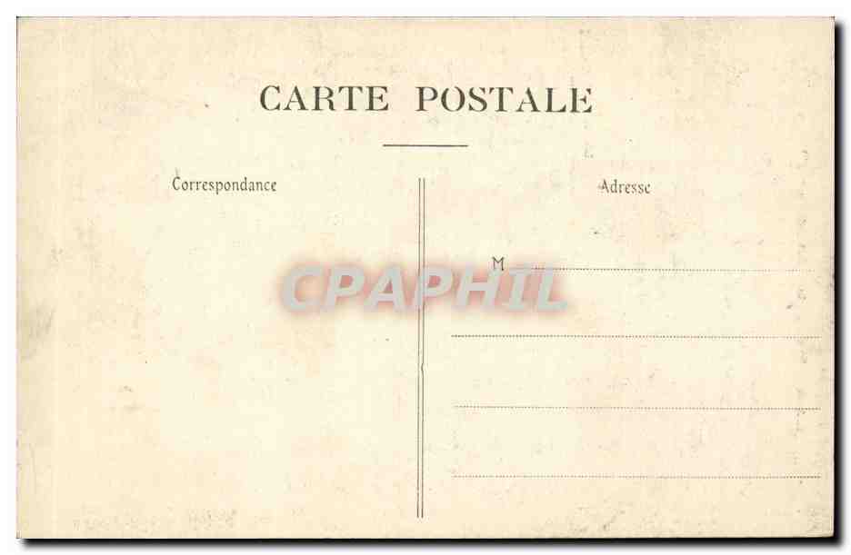Reims - Place Royal - Statue de Louis XV - CPA  — Verso