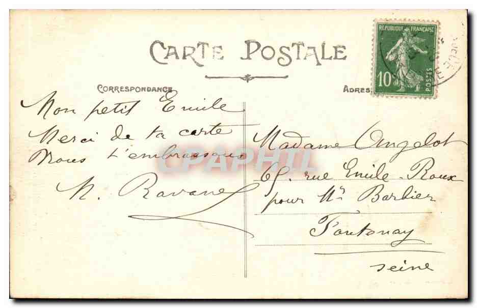 Erigne - Le Port de la Fontenelle - CPA  — Rückseite