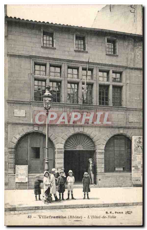 Villefranche (Rhône) - L'Hôtel-de-Ville — B. F., Paris, n° 83