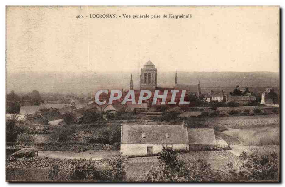 Locronan - Vue Generale prise de Kerguenole - CPA 