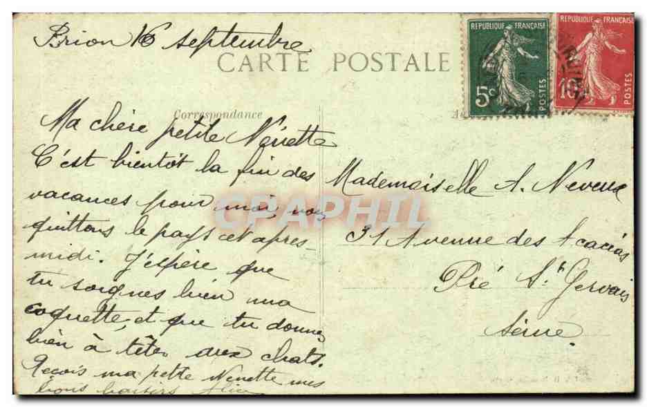 Joigny - Le Faubourg de Paris et Cote St Jacques - CPA  — Back