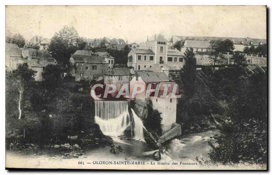 Oloron Saint Marie CPA Le moulin des fontaines