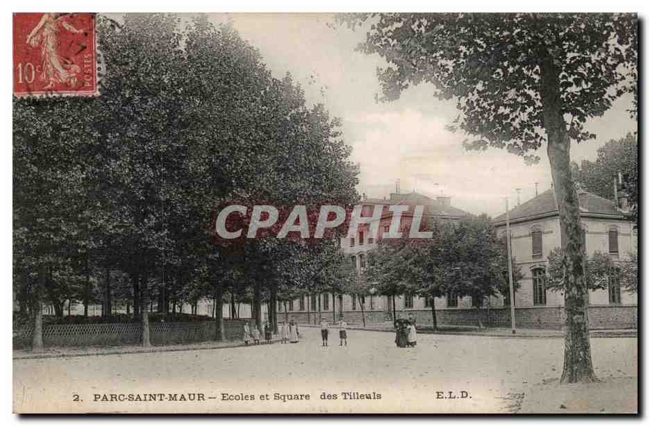 Parc Saint Maur CPA Ecoles et squares des Tilleuls