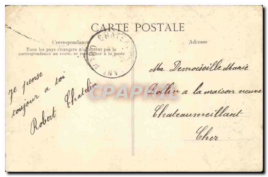 Saint Maurice CPA Asile national des convalescents Depart des convalescents pour Paris (medecine sante) TOP — Rückseite