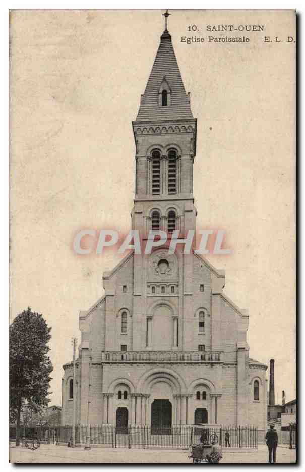 Saint Ouen CPA Eglise paroissiale