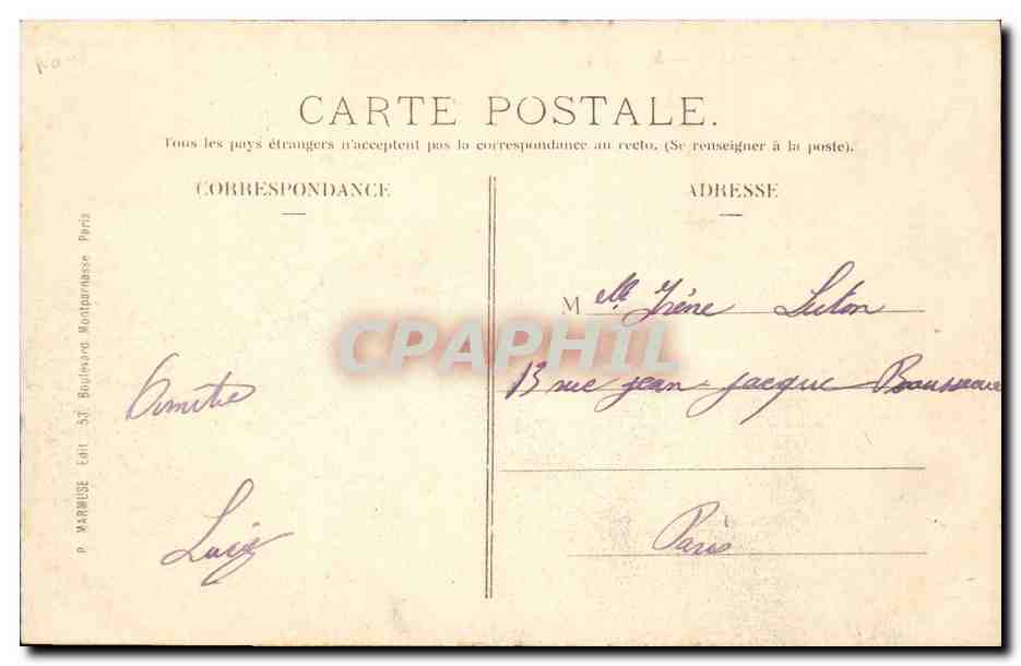 Suresnes CPA Fort du Mont Valerien  — Rückseite