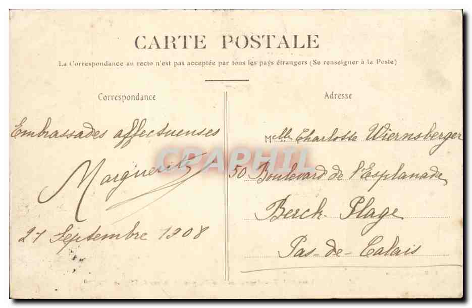 Neuilly sur Seine CPA Avenue de Neuilly prise de la rue de l'Eglise (tramway) TOP — Rückseite