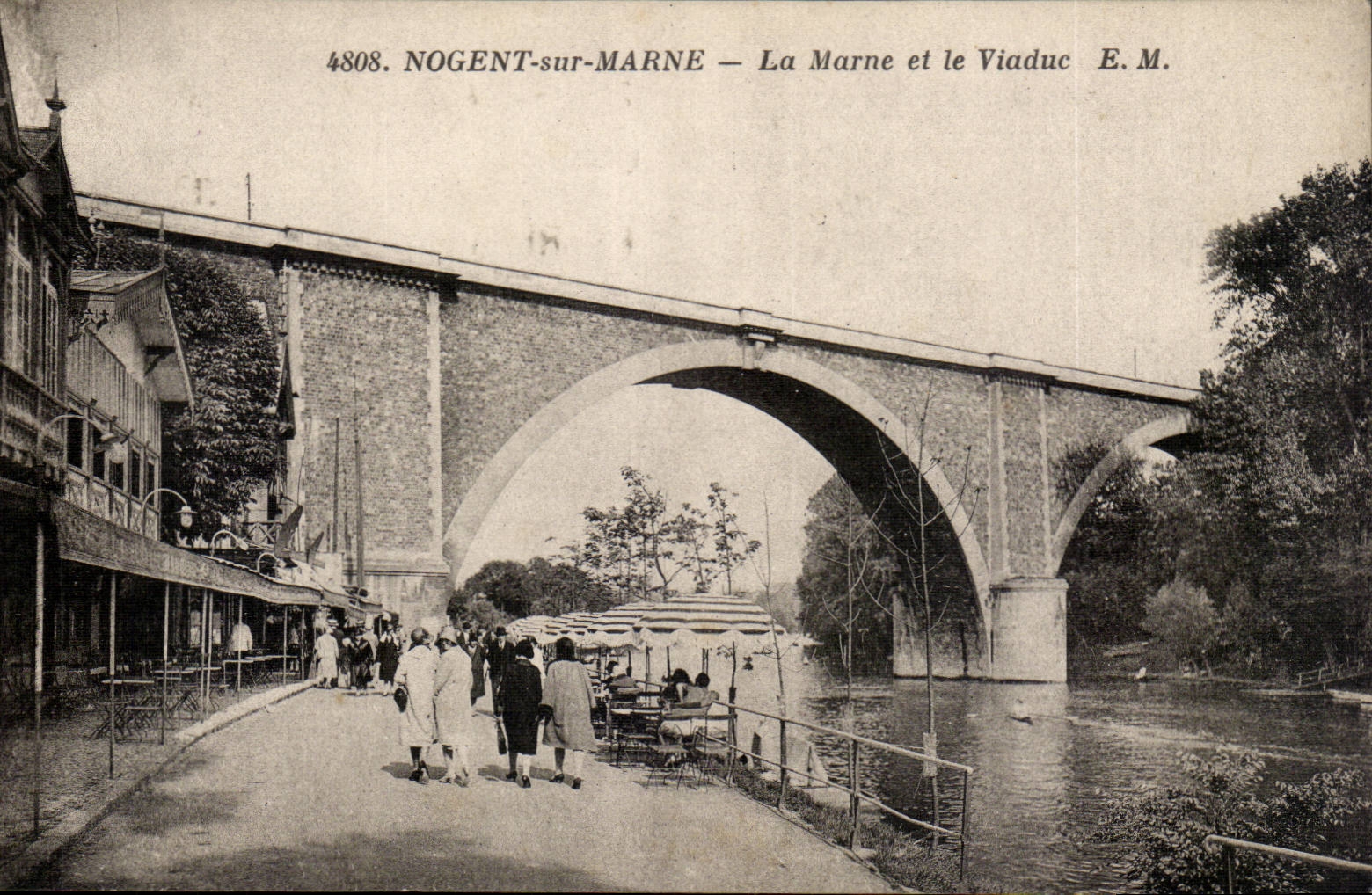 Nogent sur Marne CPA La marne et le viaduc