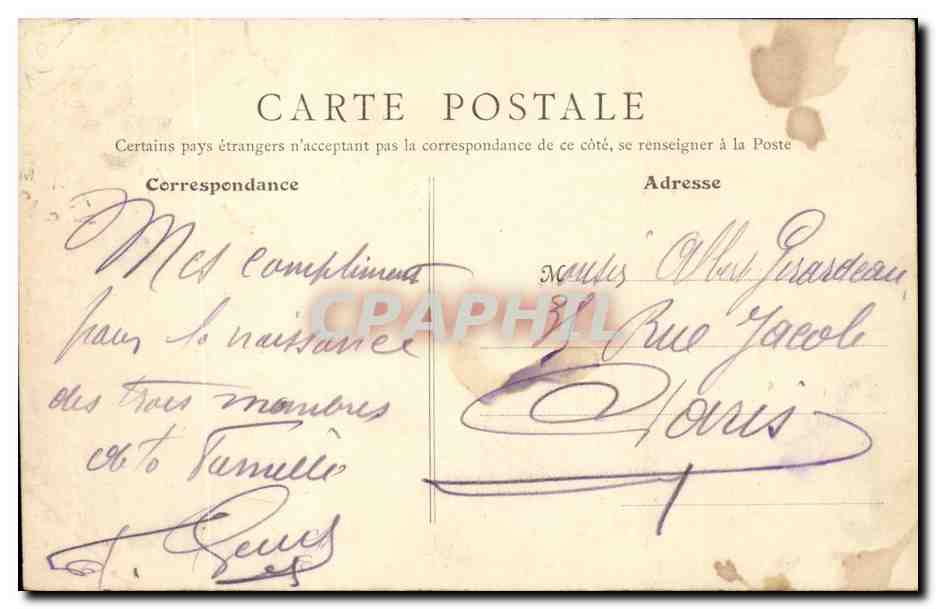 Nogent sur Marne CPA Le port (pecheurs) — Back