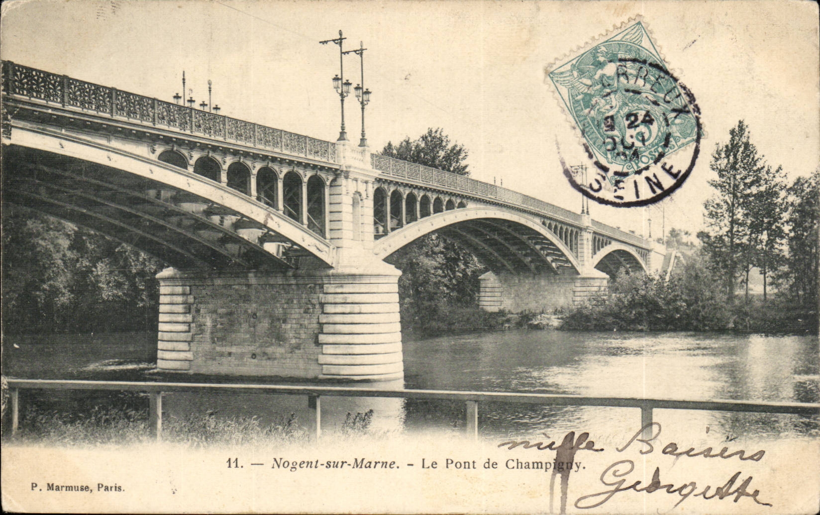 Nogent sur Marne CPA Le pont de Champigny