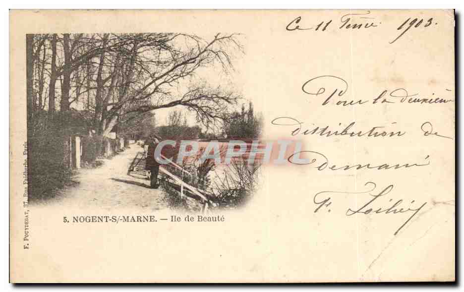 Nogent sur Marne CPA Ile de beaute (pecheur)