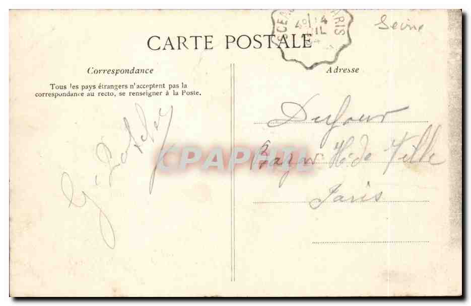 Robinson Aulnay CPA Rue Chateaubriand Vue du restaurant de la ferme de la vallee d'Aulnay — Rückseite