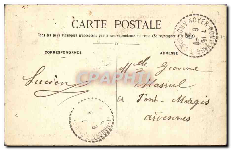PAvillons sous Bois CPA La Prevoyance — Rückseite