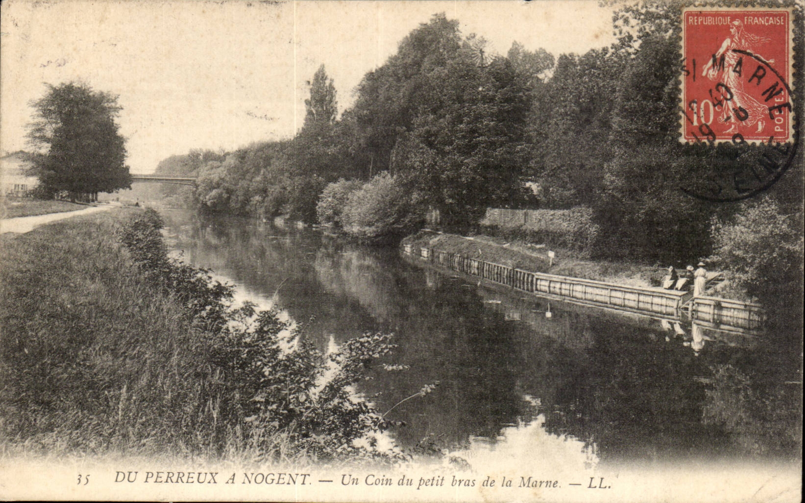 Du Perreux a Nogent CPA Un coin du petit bras de la Marne