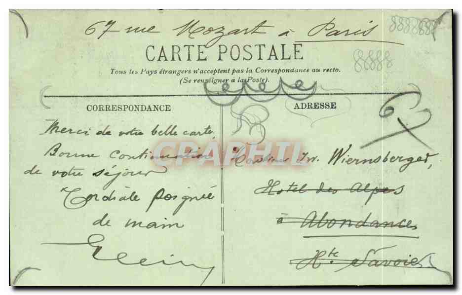 Du Perreux a Nogent CPA Un coin du petit bras de la Marne — Rückseite