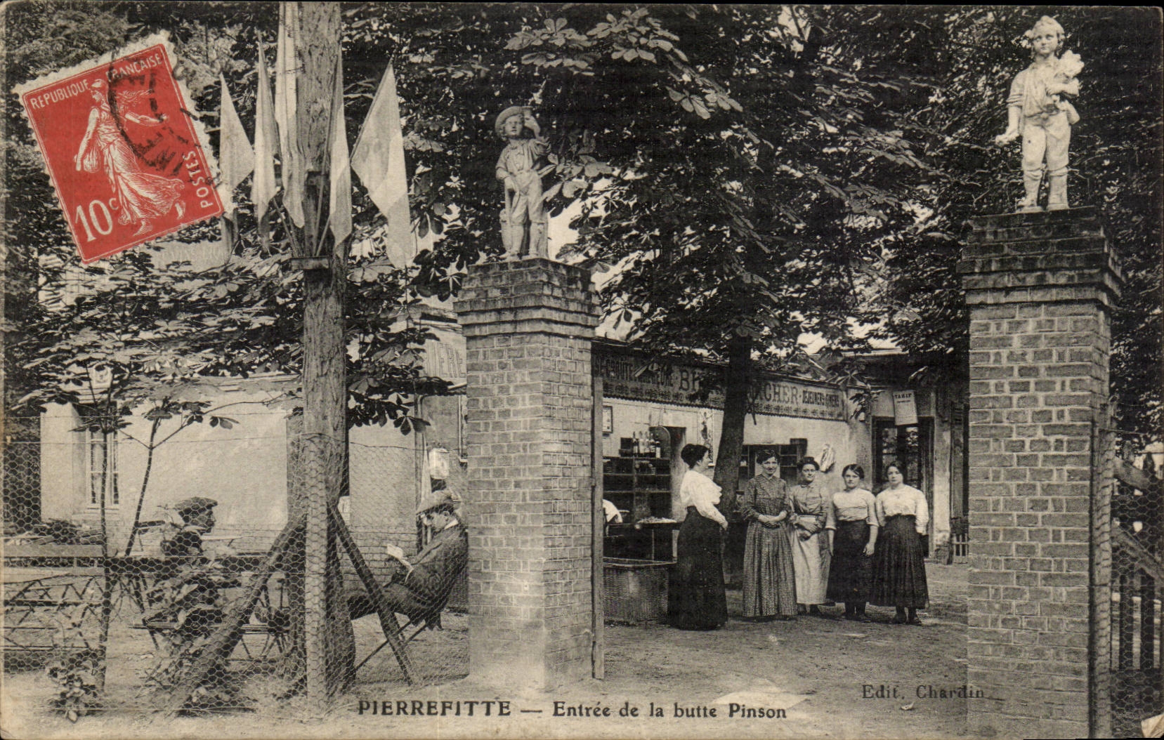 Pierrefitte CPA Entree de la butte Pinson TOP (danse bal dancing)
