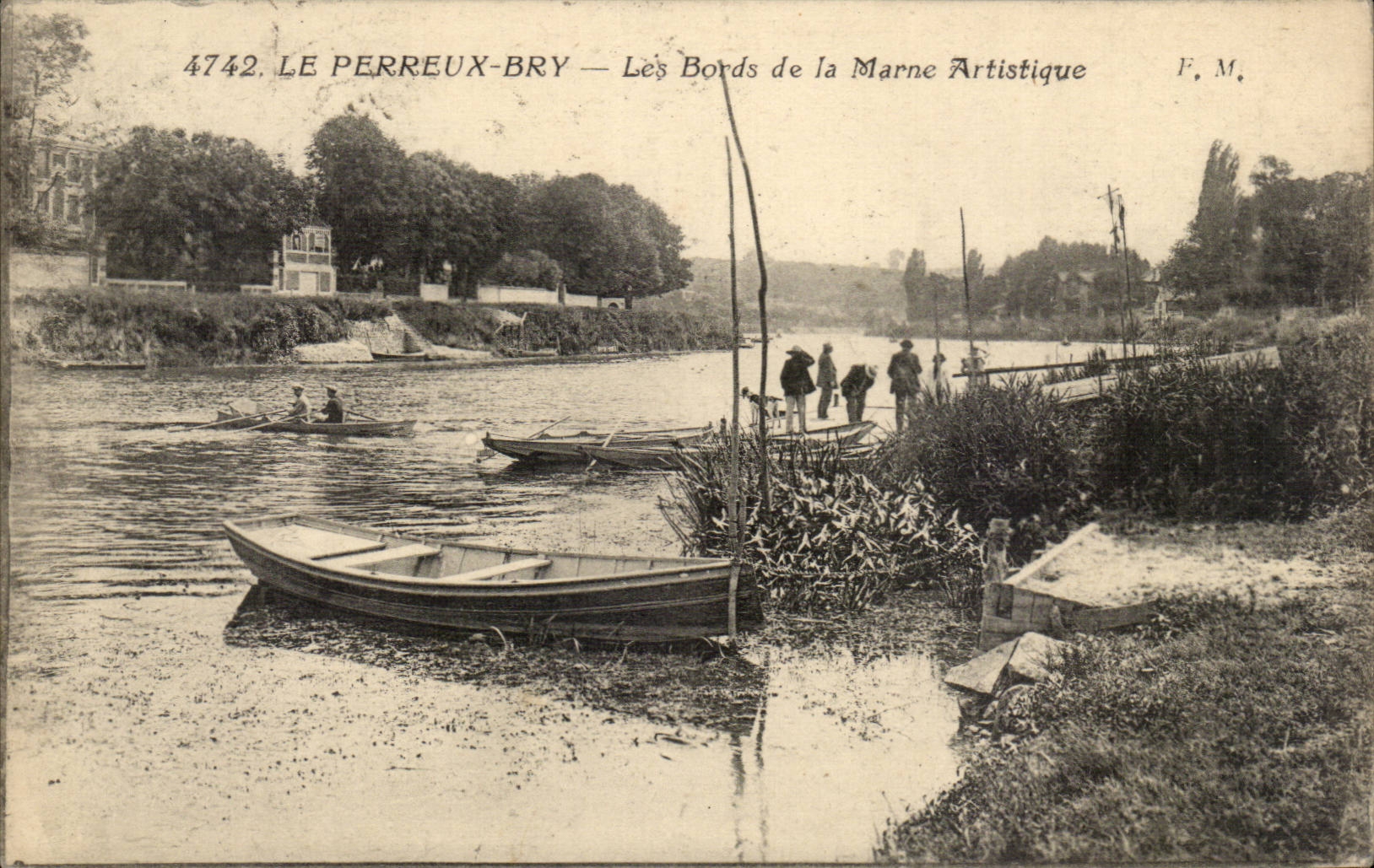 Le Perreux Bry CPA Les bords de la Marne artistique