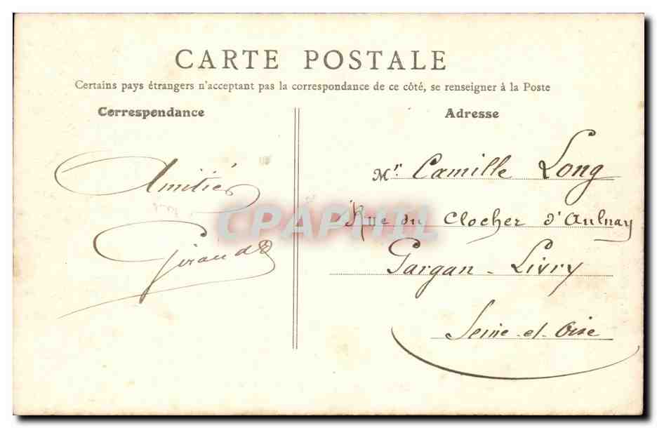 Robinson CPA Rue des Malabris (ane anes donkey donkeys) — Rückseite