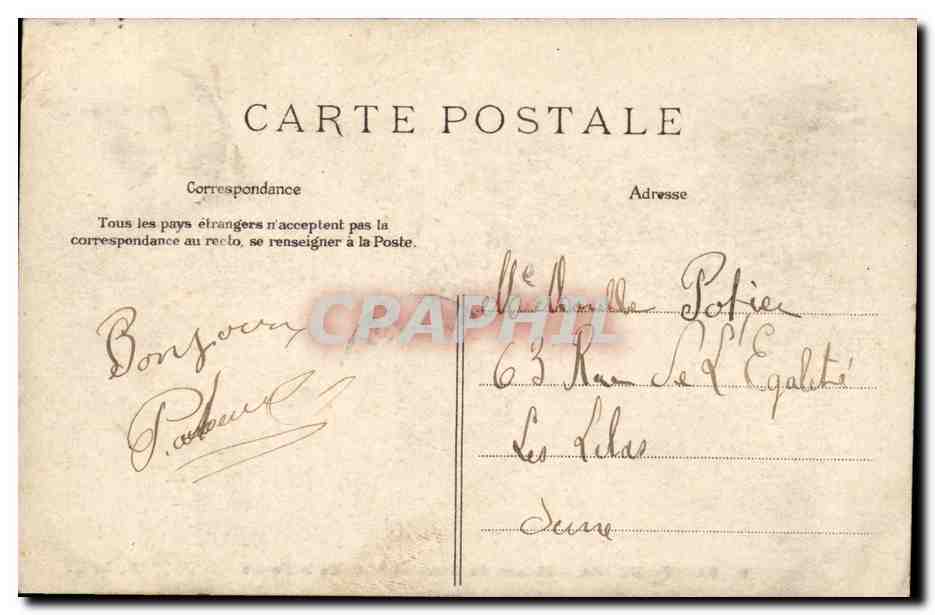 Saint Cucufa CPA Maison du garde et allee de la ferme — Verso