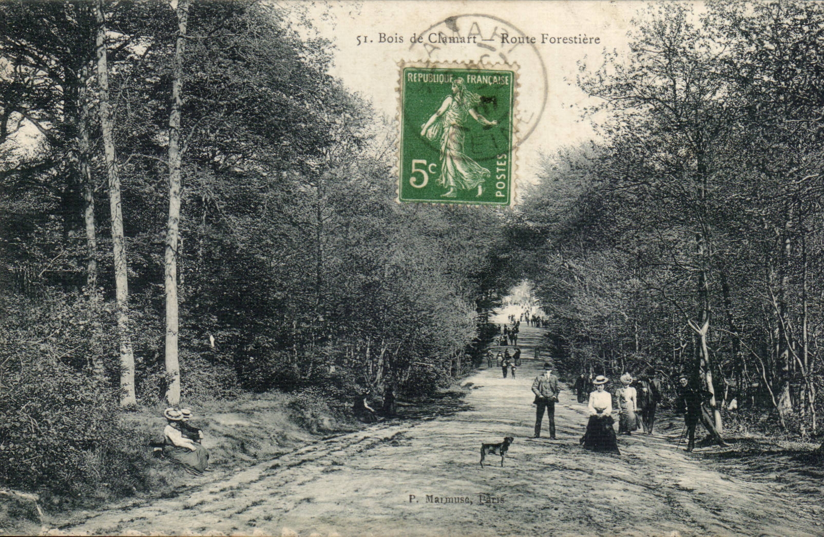 Bois de Clamart CPA Route forestiere