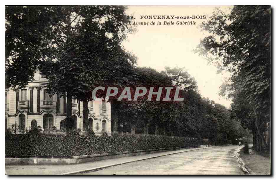 Fontenay sous Bois CPA L'avenue de la belle Gabrielle