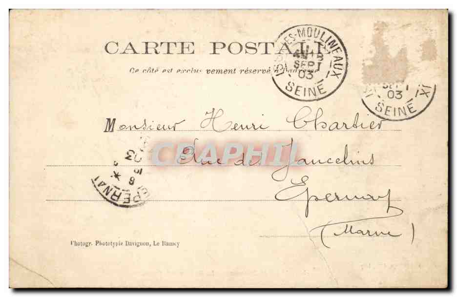 Issy Les Moulineaux CPA LE boulevard Voltaire — Rückseite