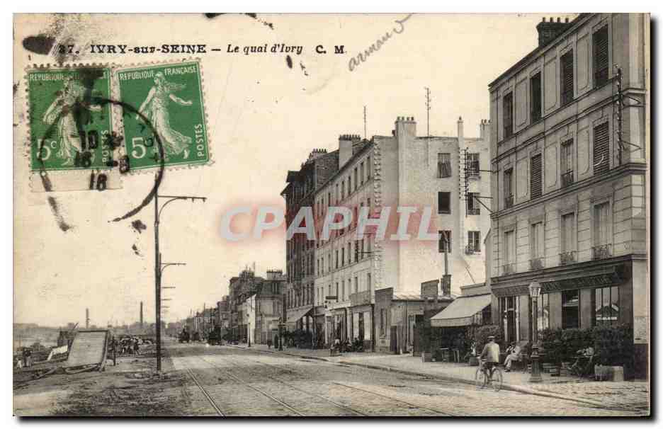 Ivry sur Seine CPA Le quai d'Ivry