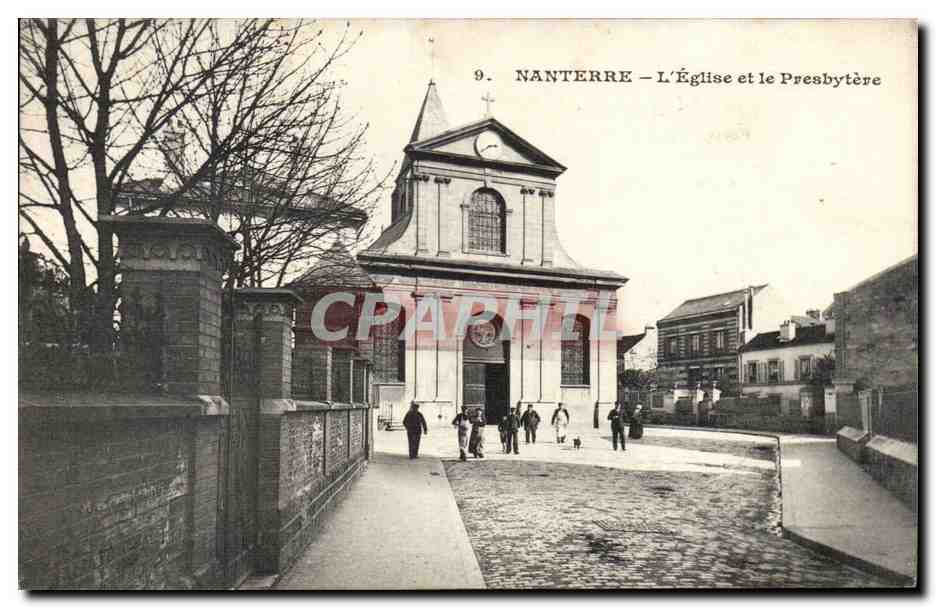 Nanterre CPA l'eglise et le presbytere