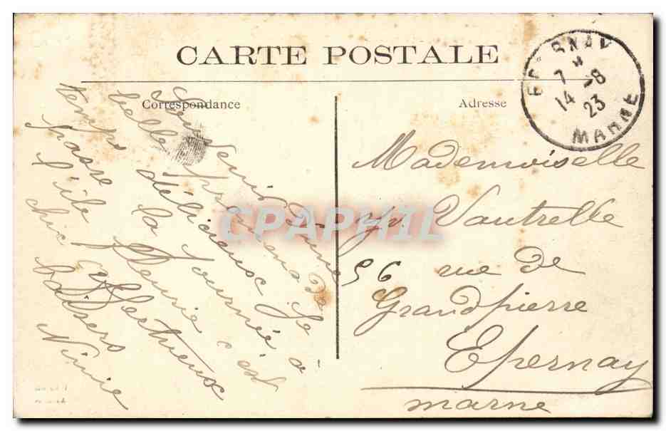 Nanterre CPA l'ile fleurie Le passeur — Rückseite