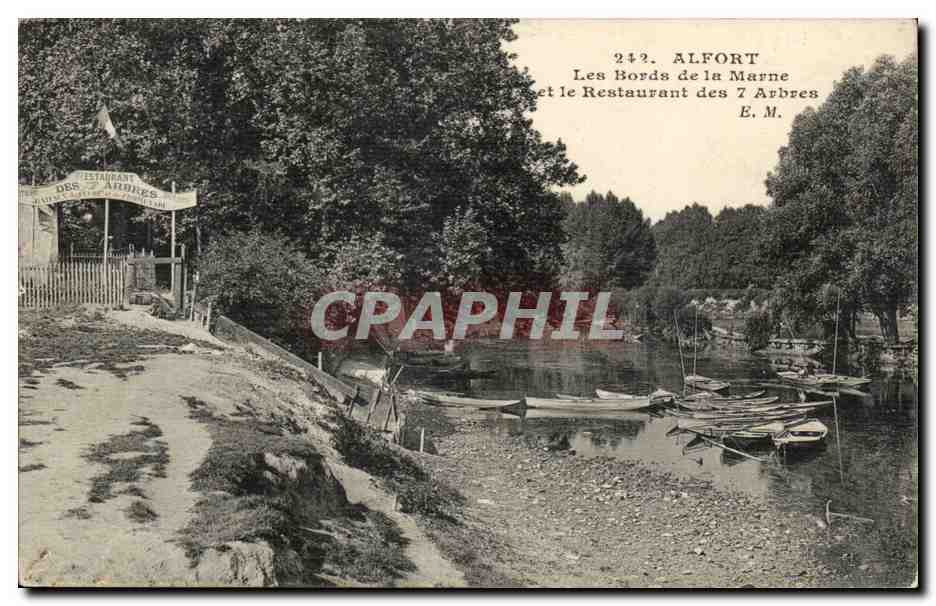 Alfort CPA Les bords de la Marne et le restaurant des 7 arbres