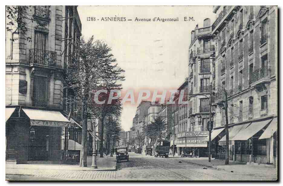Asnieres CPA Avenue d'Argenteuil