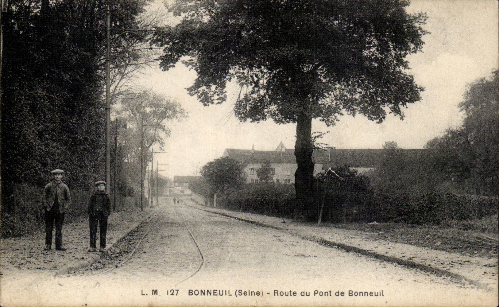 Bonneuil CPA Route du pont de Bonneuil