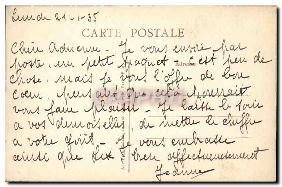 Boulogne sur SEine CPA Avenue JB Clement La france mutualiste — Rückseite