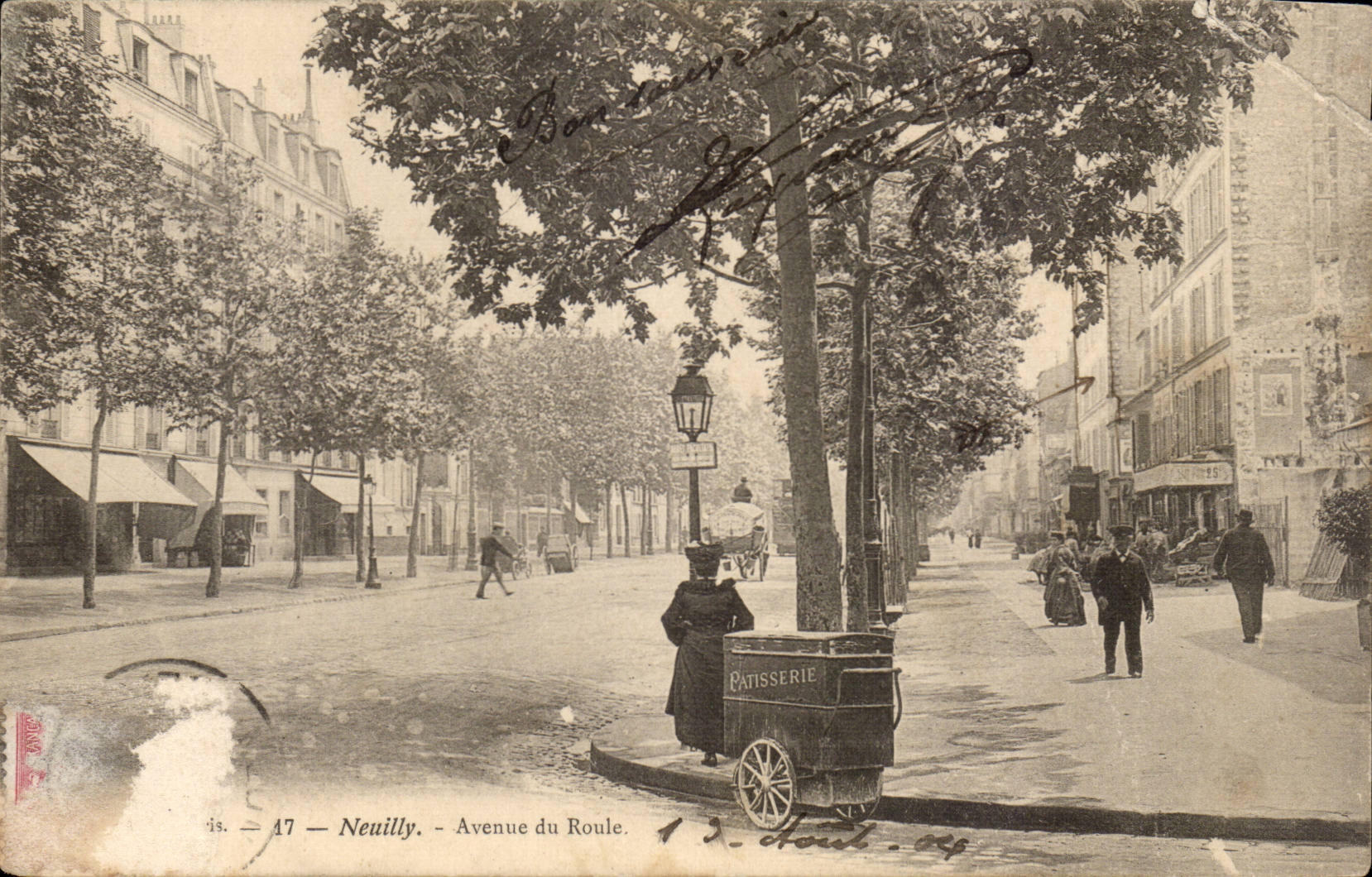 Neuilly CPA Avenue du Roule (PAtisserie)