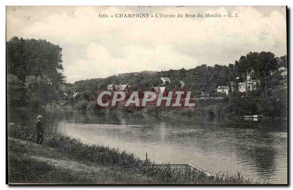 Champigny sur Marne CPA L'entree du bras du moulin