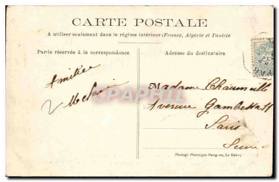 Bry sur Marne CPA Rue de Joinville (blanchisserie) — Back