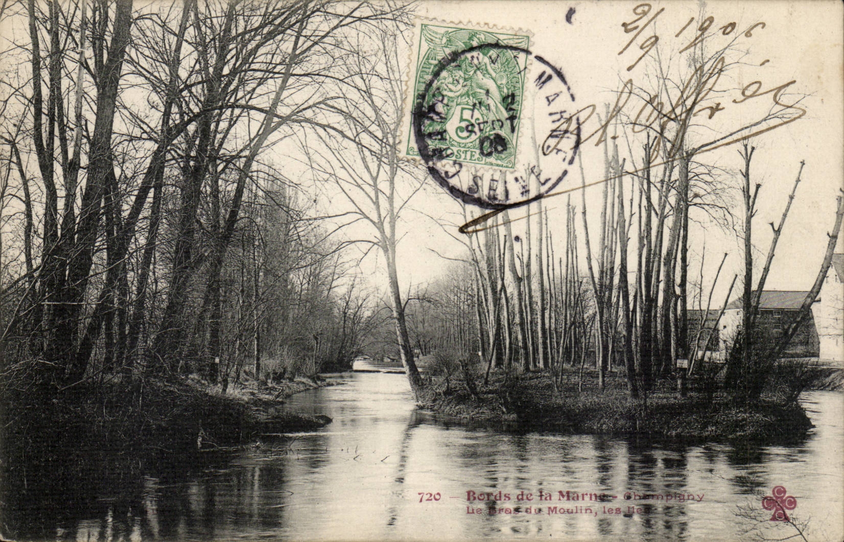 Champigny CPA Bords de la Marne Le bras du moulin Les iles