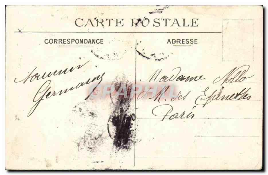 Champigny CPA Un coin du parc de la maison — Back