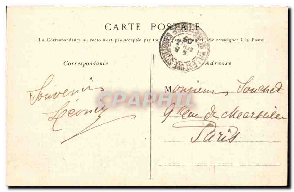 La VArenne Chennevieres CPA L'ecu de France — Rückseite