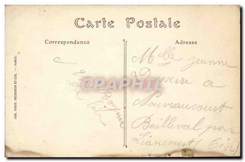 Choisy le Roi CPA La gare — Back