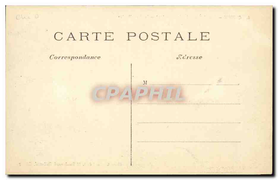 Clichy CPA Inondations de janvier 1910 La rue Martre un enterrement TOP — Rückseite
