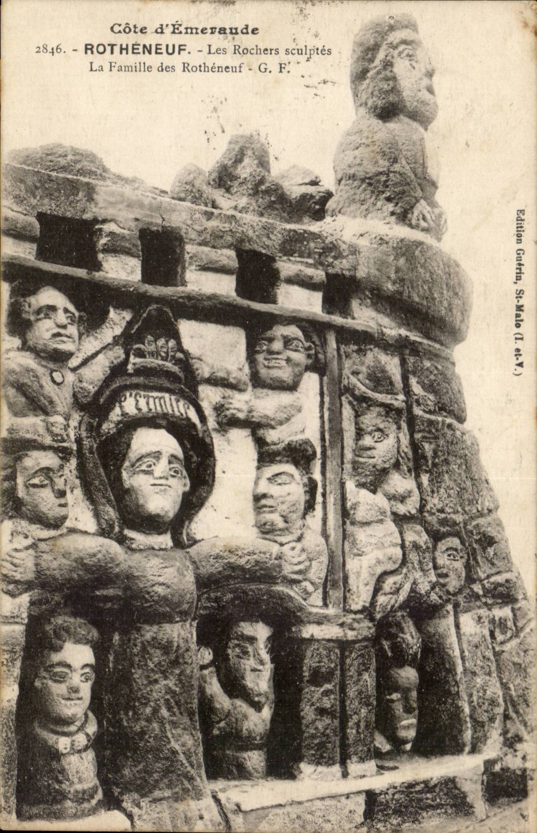 Côte d'Émeraude — Les Rochers sculptés — Édition Guffin, St-Malo (I et V)