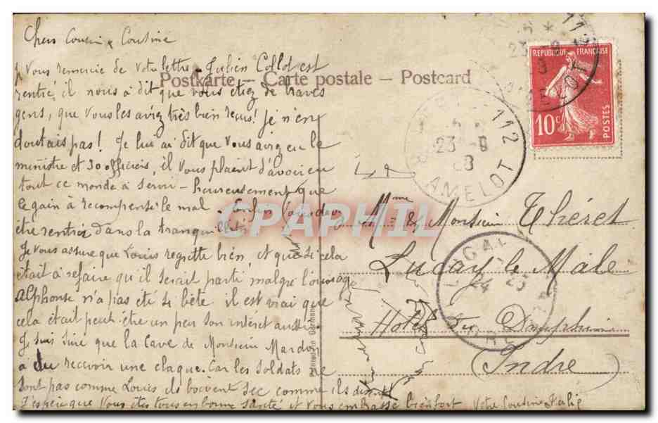 Jeunes amoureux buvant à la santé — studio — éditeur anonyme, n° 3524/5 — Reverso