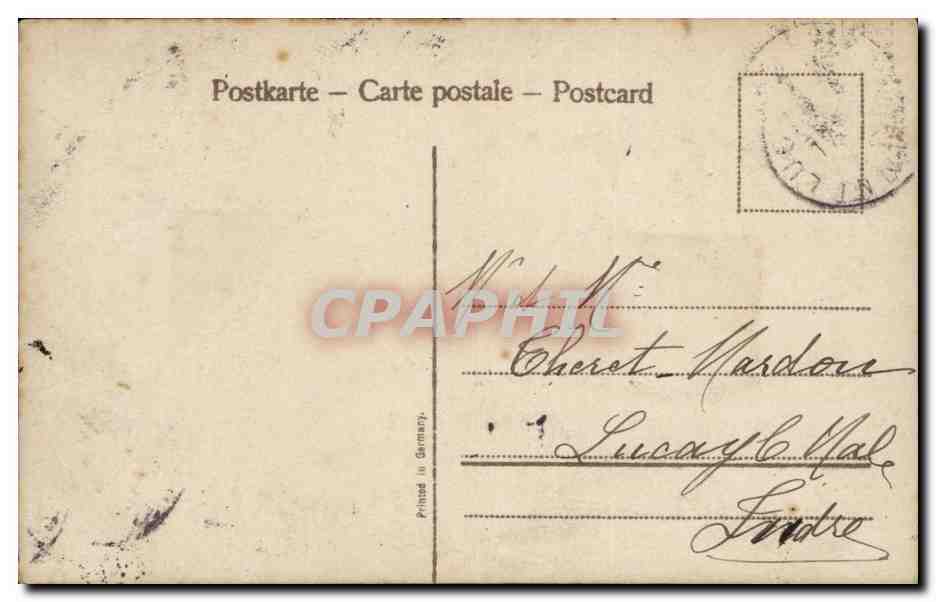 Cycliste et femme à vélo — scène de studio — éditeur inconnu, n° 3524/3 — Reverso