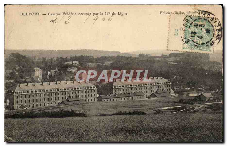 Belfort CPA Caserne Frederic occupee par le 35eme de Ligne