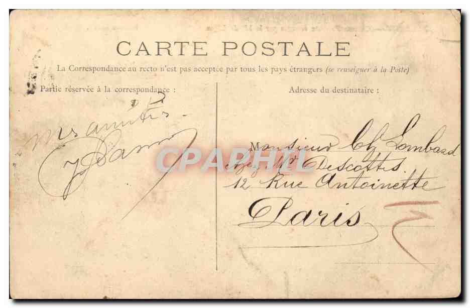 Belfort CPA Caserne Frederic occupee par le 35eme de Ligne — Verso