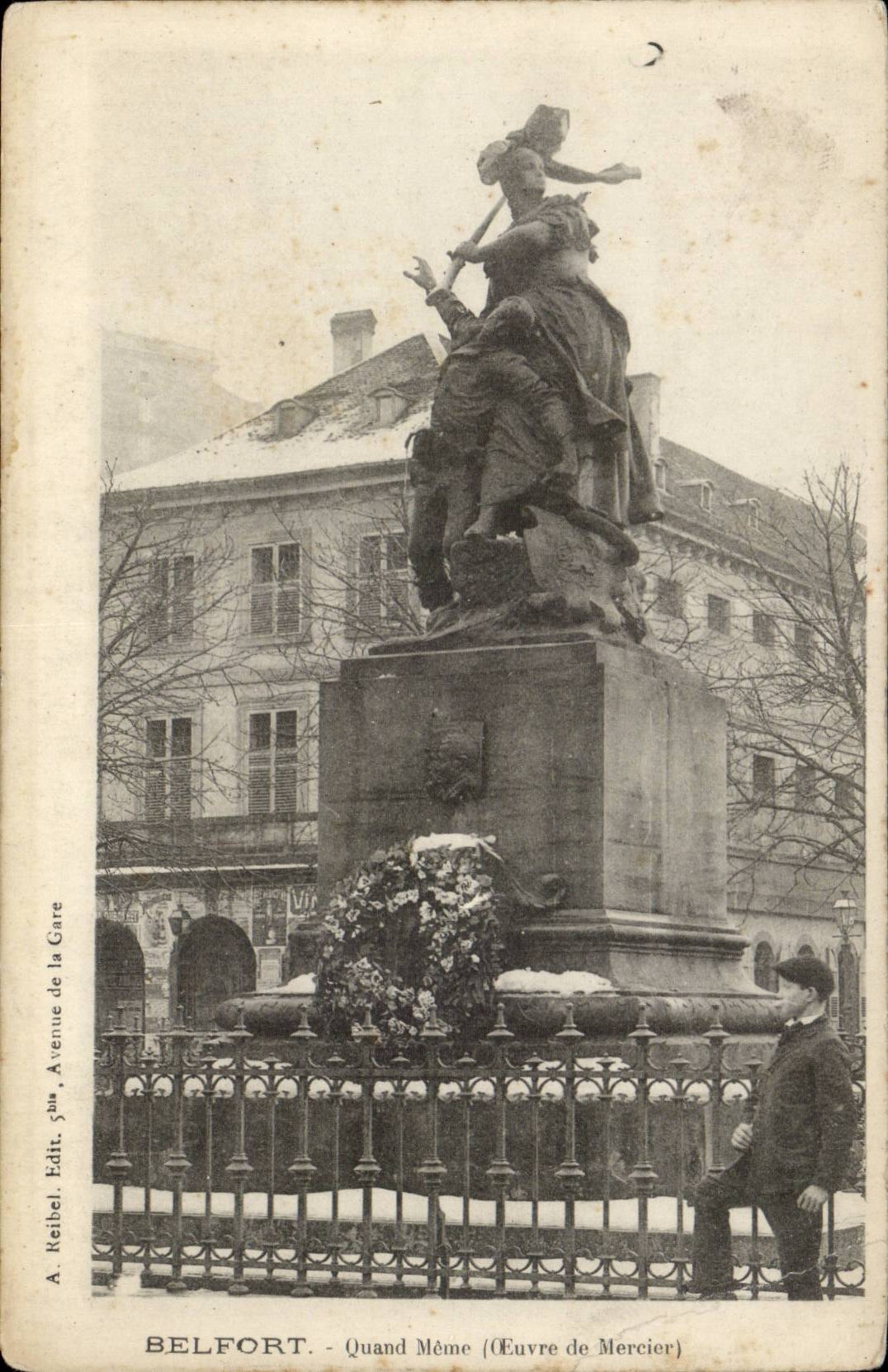 Belfort CPA Quand Meme (oeuvre de Mercier)